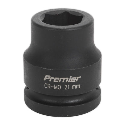 Sealey IS3421 Impact Socket 21mm 3/4"Sq Drive Sealey