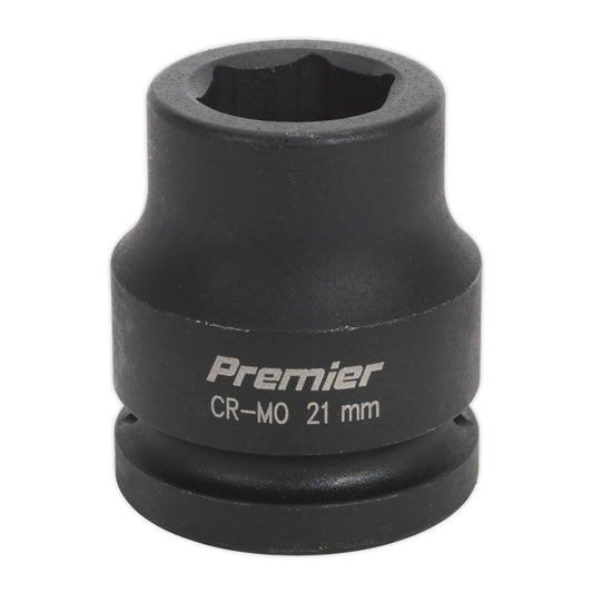 Sealey IS3421 Impact Socket 21mm 3/4"Sq Drive Sealey