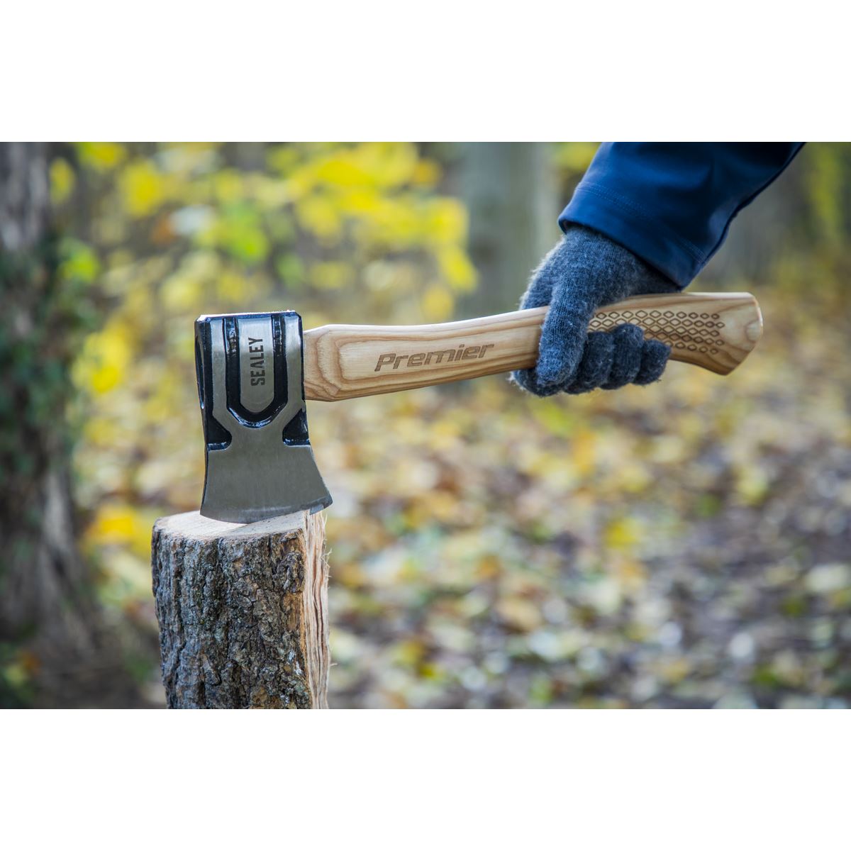 Sealey AXH98 Hand Axe 1.5lb Hickory Shaft Sealey