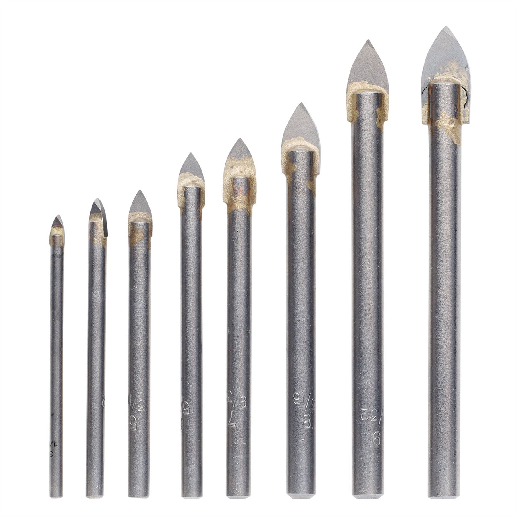 Draper 48221 TCT Tile and Glass Drill Bit Set 8 Piece Draper