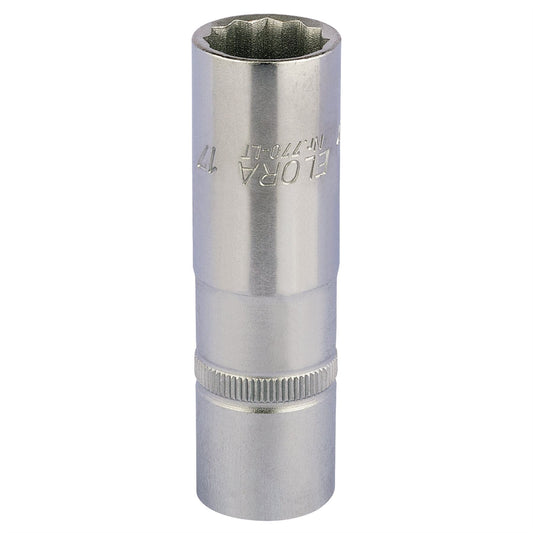 Elora 11935 Deep Bi-Hexagon Socket 1/2" Sq. Dr. 17mm Elora