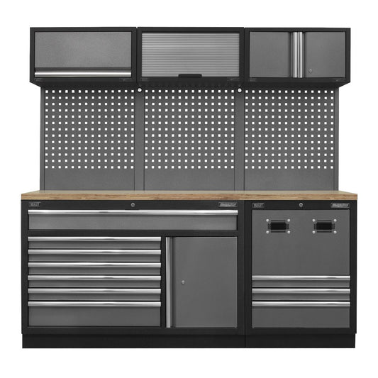Sealey APMSSTACK14W Modular Storage System Combo - Pressed Wood Worktop Sealey