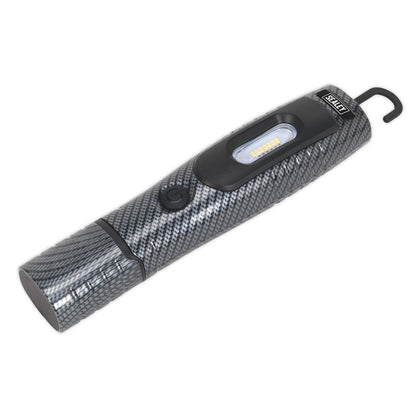 Sealey LED3602CF Rechargeable 360° Inspection Light 4W & 3W SMD LED Carbon Fibre Effect Lithium-ion Sealey