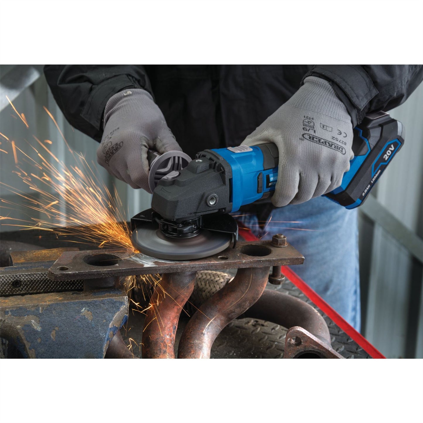 Draper 89521 Storm Force® 20V Angle Grinder 115mm Sold Bare Draper
