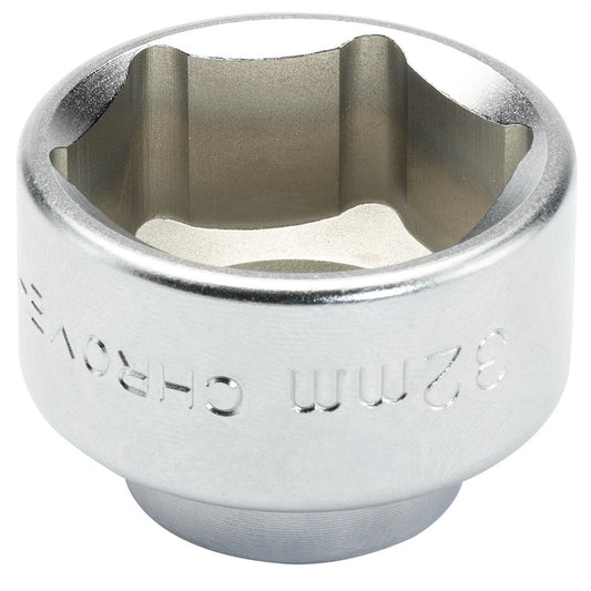 Draper 13430 Oil Filter Cap Socket 3/8" Sq. Dr. 32mm Draper