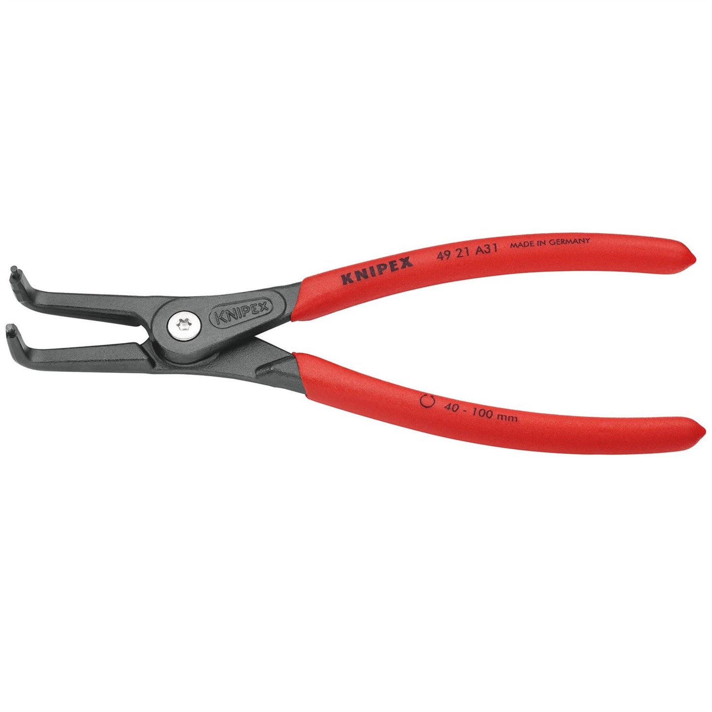Knipex 75096 49 21 A31 90° External Straight Tip Circlip Pliers 210mm Knipex