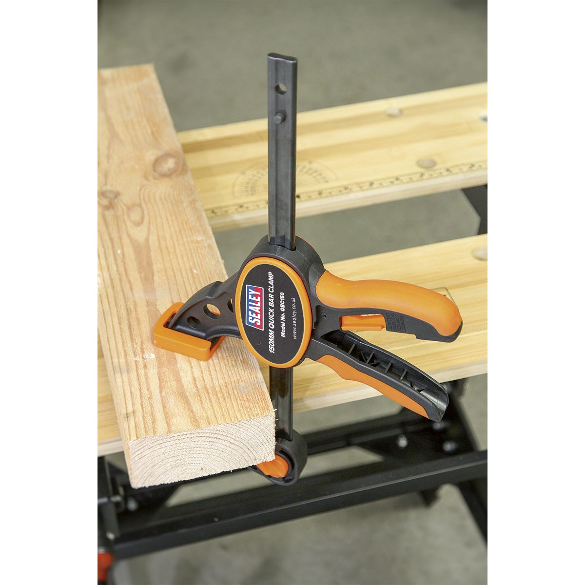 Sealey QBC1502 Quick Bar Clamp 150mm - 2pc Set Sealey