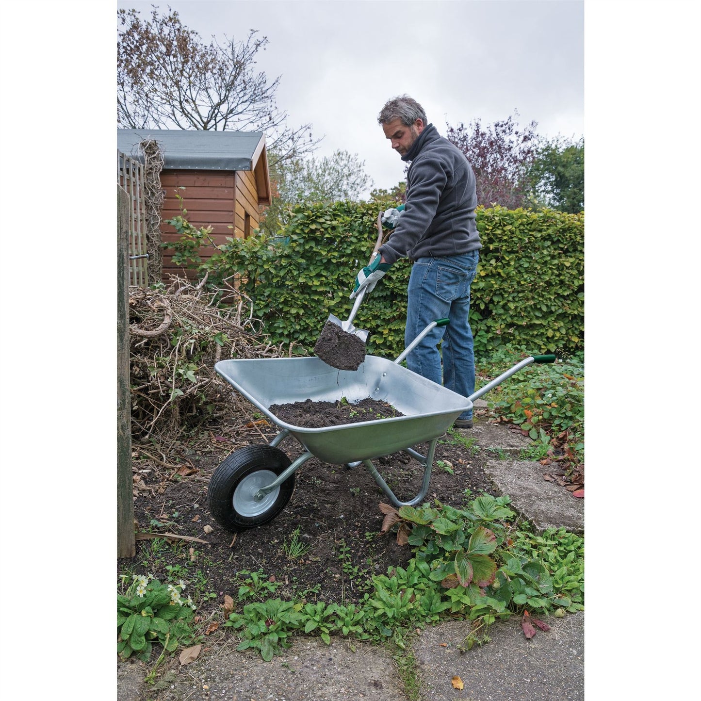 Draper 31619 Galvanised Wheelbarrow 65L Draper
