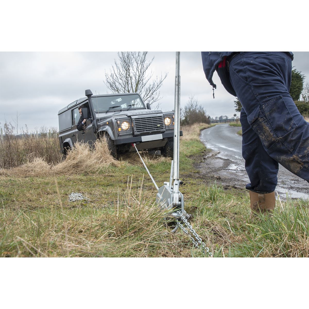 Sealey WRP3200 Wire Rope Puller 3200kg Max Line Force Sealey