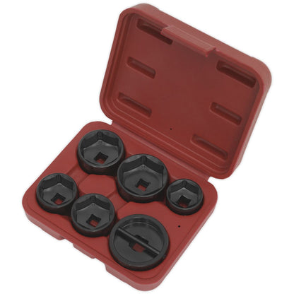 Sealey VS7103 Oil Filter Cap Wrench Set 6pc Sealey