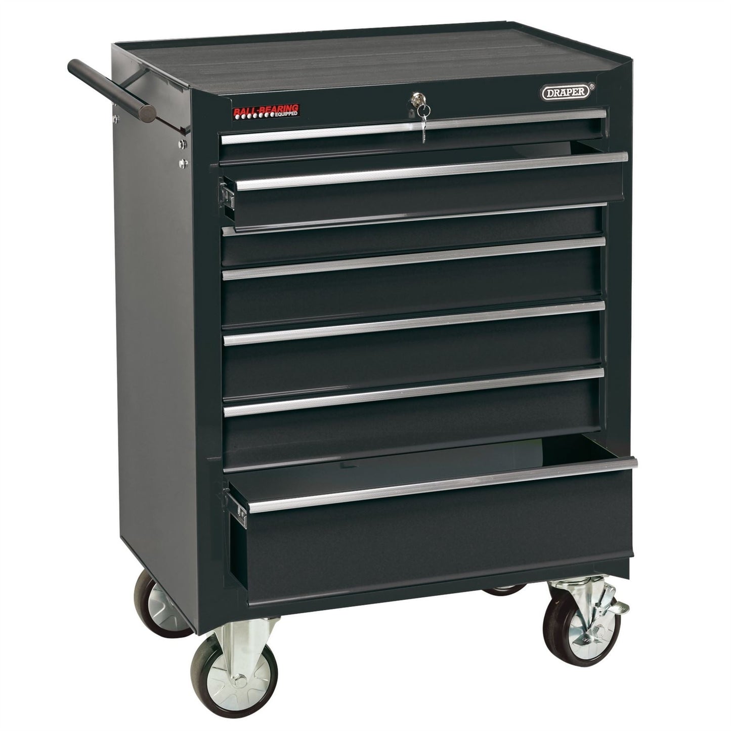 Draper 35743 Roller Tool Cabinet 7 Drawer 26" Black Draper