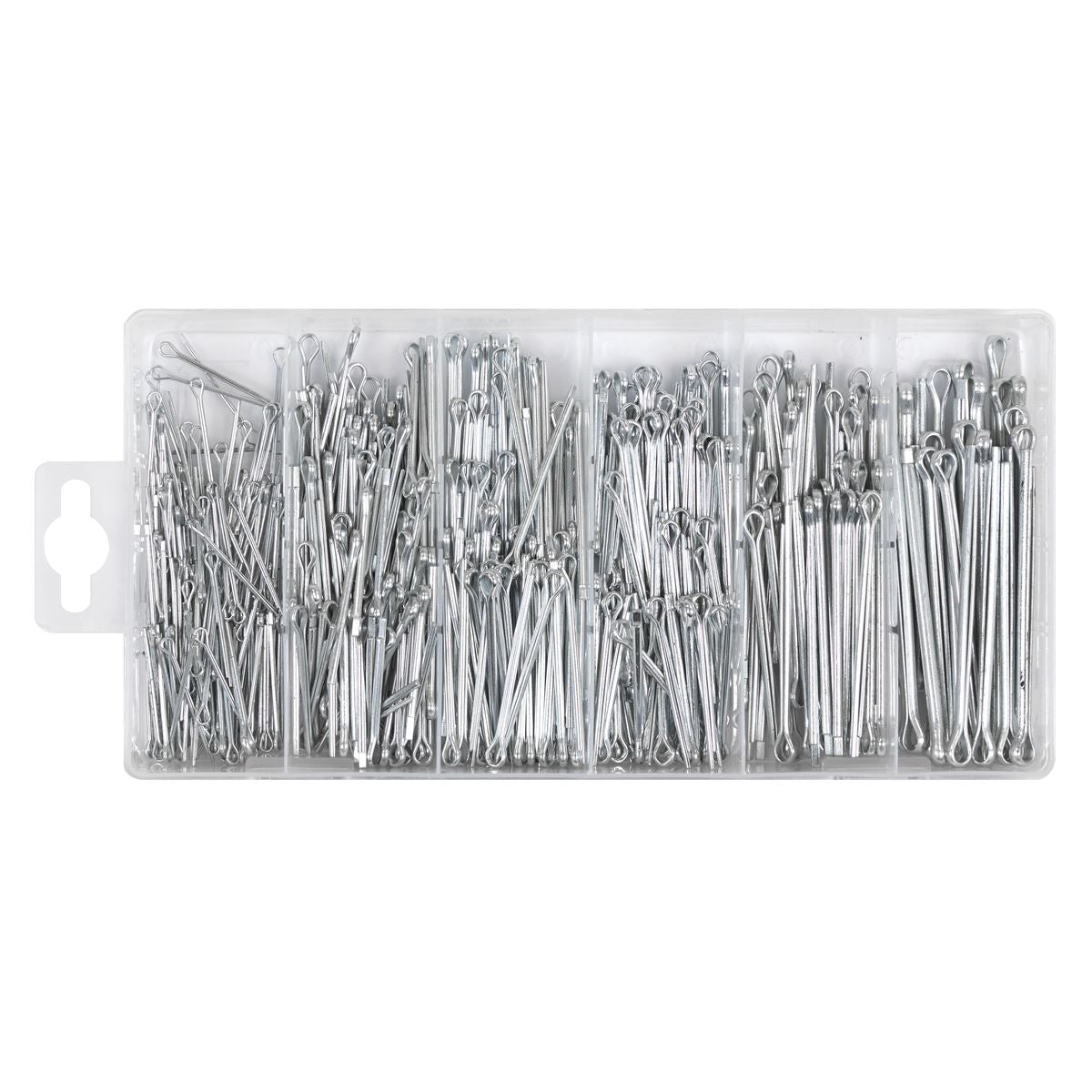 Sealey AB001SP Split Pin Assortment 555pc Small Sizes Metric & Imperial Sealey