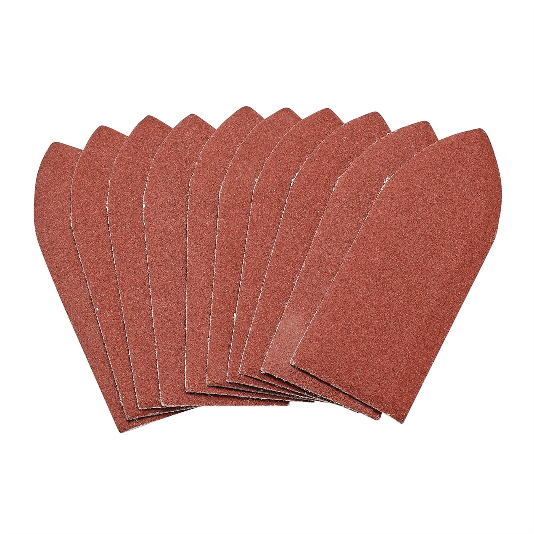 Draper 99263 Hook and Loop Aluminium Oxide Sanding Sheets 32 x 92mm 240 Grit Pack of 10 Draper