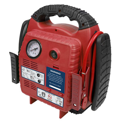 Sealey RS132 RoadStart® Emergency Jump Starter with Air Compressor 12V 900 Peak Amps Sealey