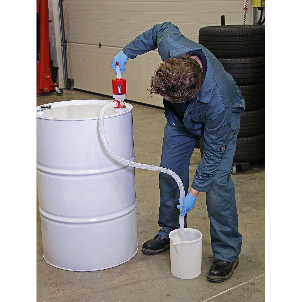 Sealey TP782 Syphon Pump with Segmented Suction Pipe High Flow Sealey