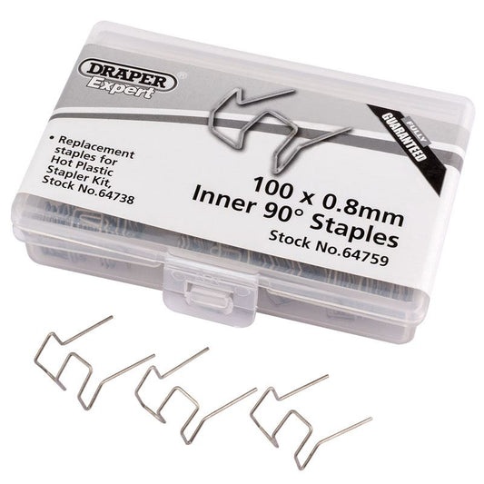 Draper 64759 0.8MM Bent Castle Staples 50 Draper