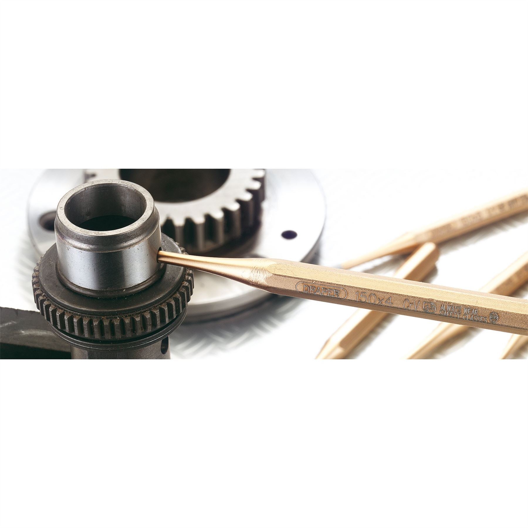 Draper 51687 Octagonal Parallel Pin Punch 4 x 150mm Draper