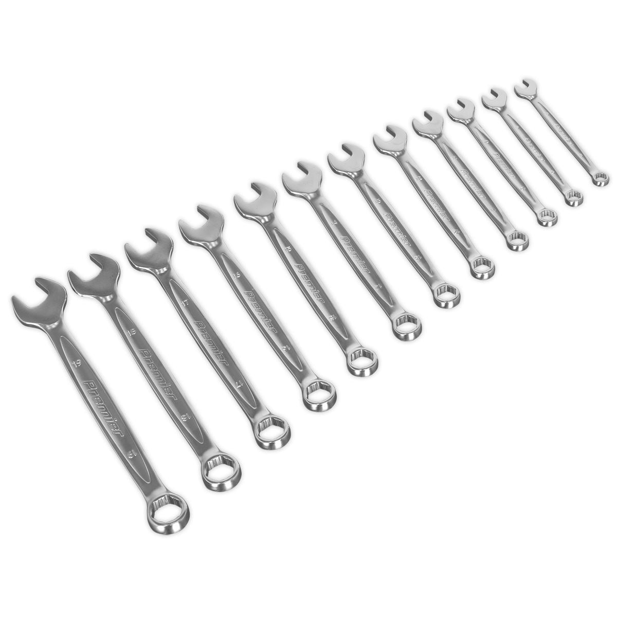 Sealey AK63921 Combination Spanner Set 12pc Lock-On™ 6pt - Metric Sealey