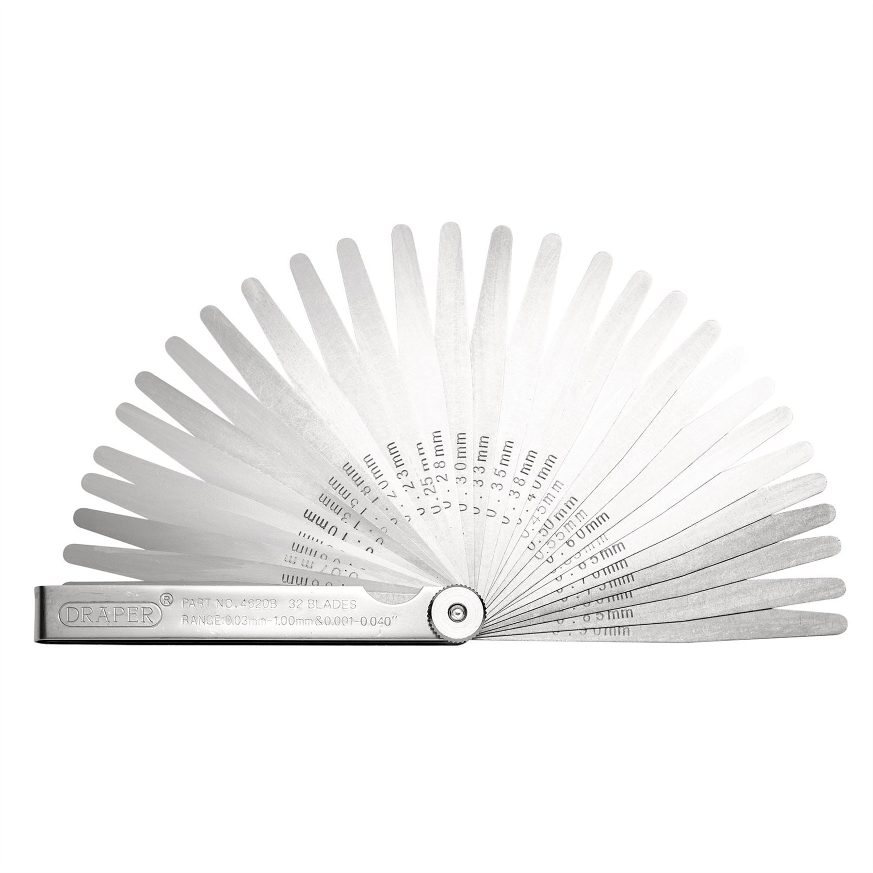 Draper 51720 32 Blade Combination Feeler Gauge Set Draper