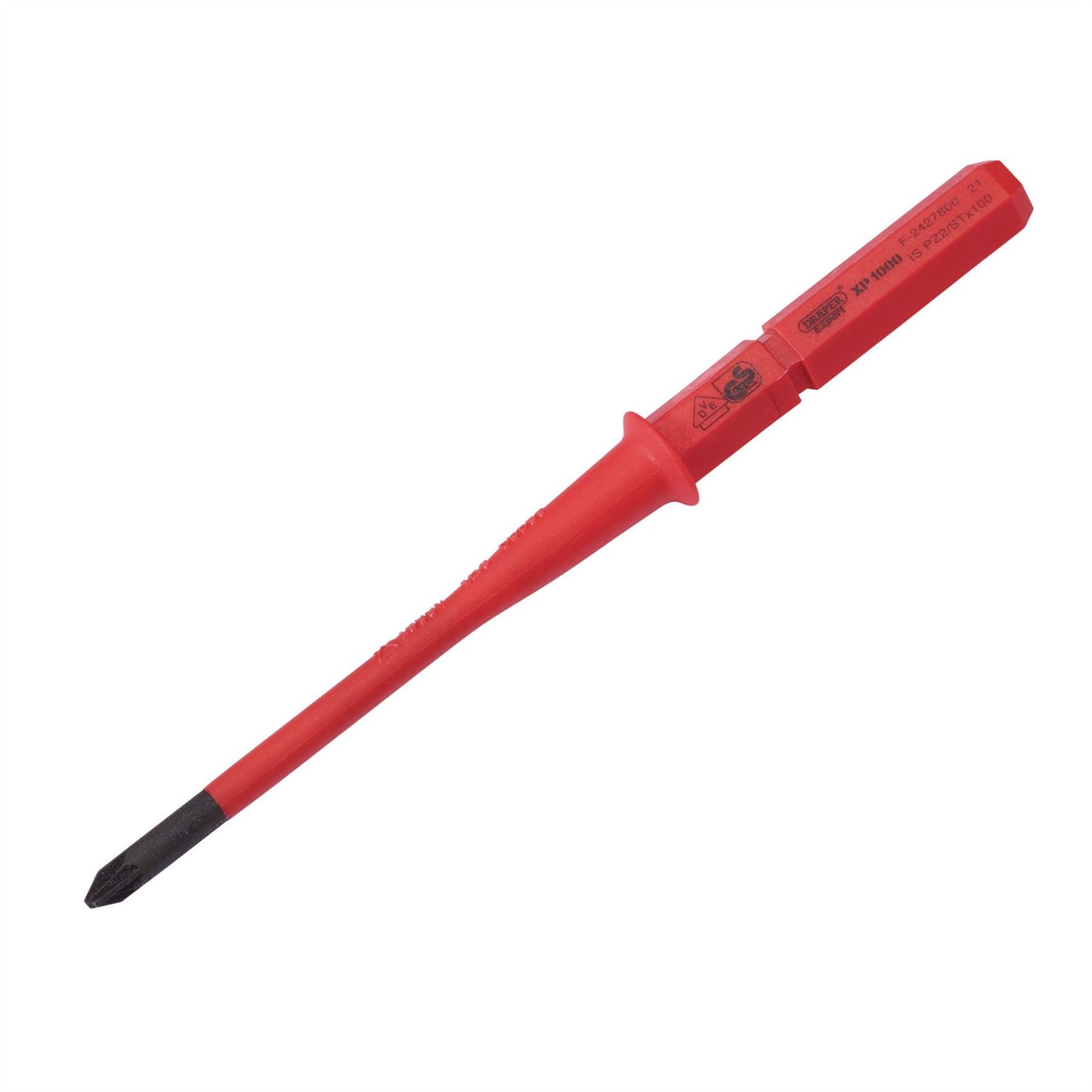 Draper 16419 XP1000® VDE Slimline PZ/SL Type Interchangeable Screwdriver Blade No.1 x 80mm Draper