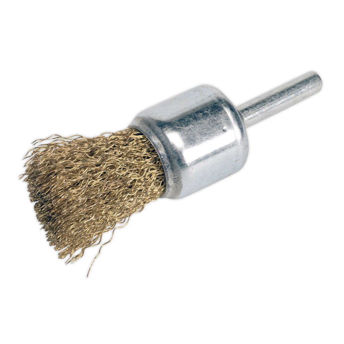 Sealey VS1803 Flat Top Crimped Wire Decarbonising Brush Ø25mm Sealey