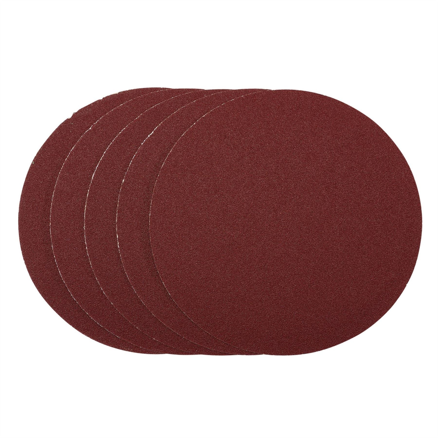 Draper 63026 Sanding Discs 200mm PSA 80 Grit Pack of 5 Draper