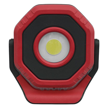 Sealey LED700PR Rechargeable Pocket Floodlight with Magnet 360° 7W COB LED - Red Sealey