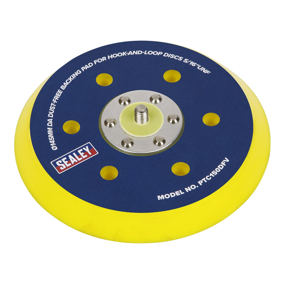 Sealey PTC150DFV DA Dust-Free Backing Pad for Hook-and-Loop Discs Ø145mm 5/16"UNF Sealey