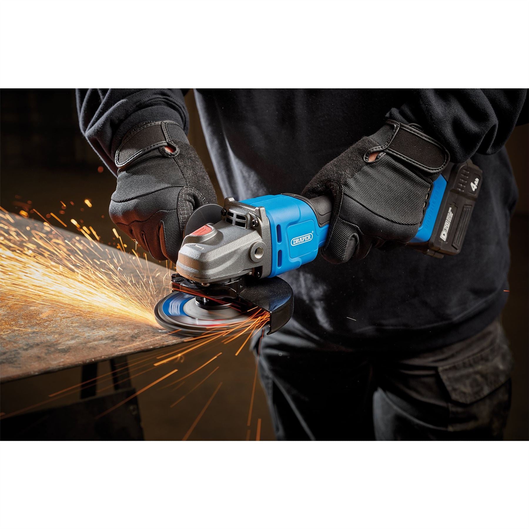 Draper 98104 D20 20V Brushless Angle Grinder 115/125mm Sold Bare Draper