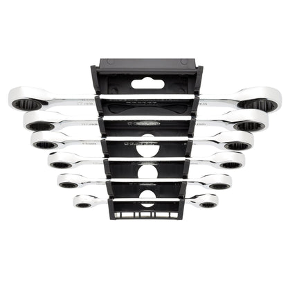 Draper 27741 HI-TORQ® Metric Double Ratchet Ring Spanner Set 6 Piece Draper