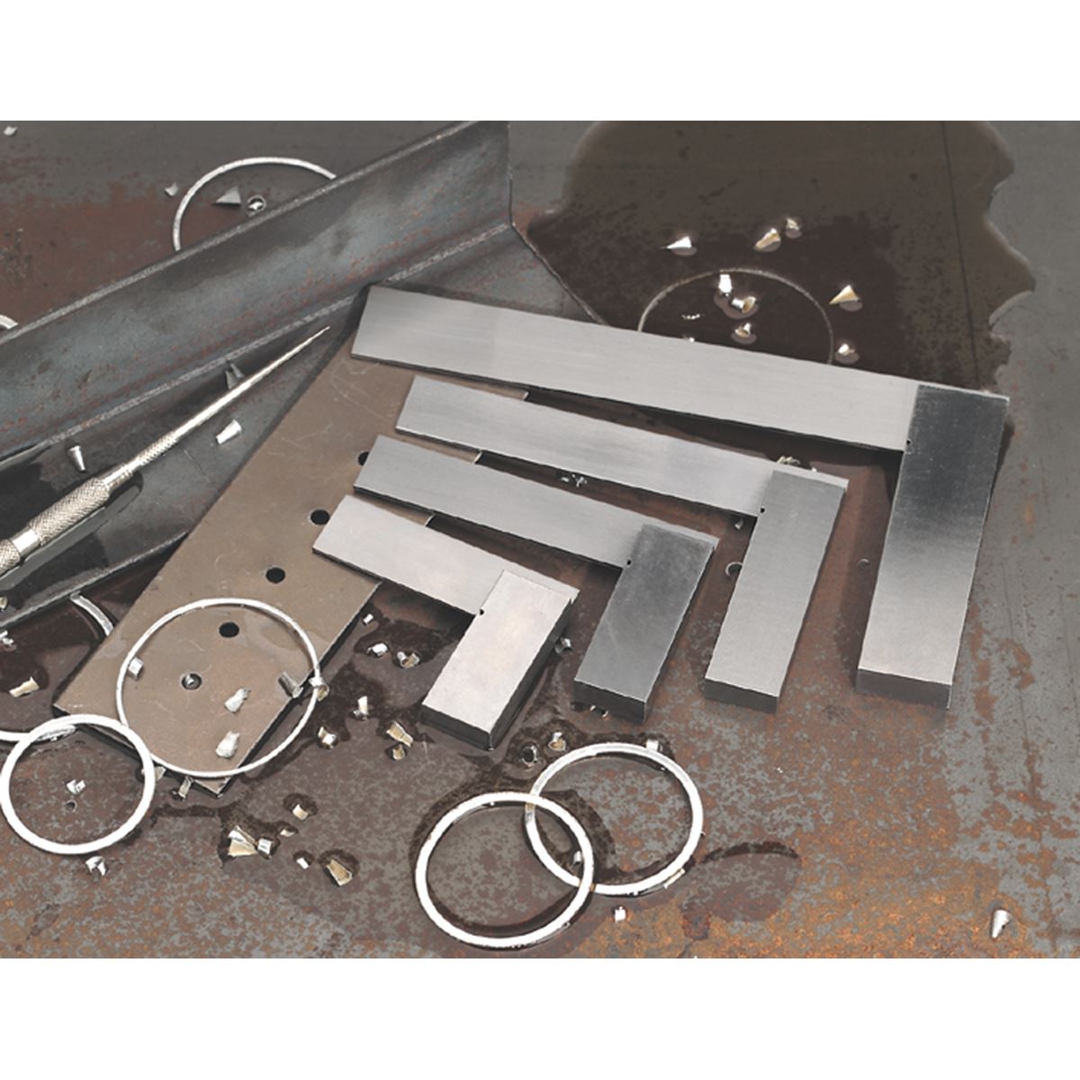 Sealey AK11000 Precision Steel Square Set 4pc Sealey