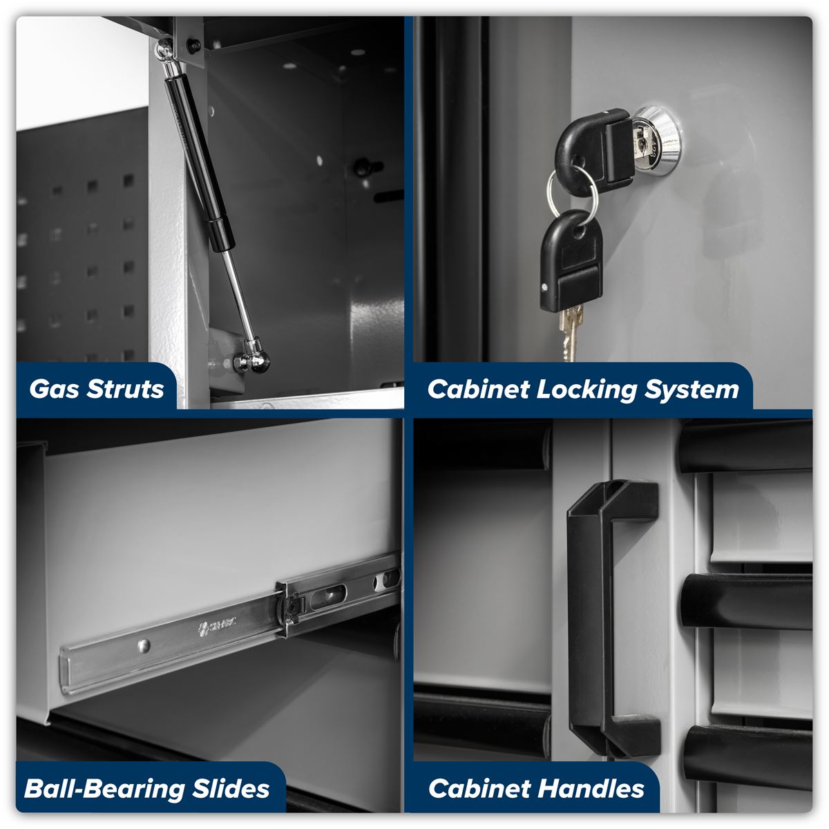 Sealey APMSBESTACK02SS Superline PRO® Black Edition Storage System with Stainless Worktop 2.64m Sealey