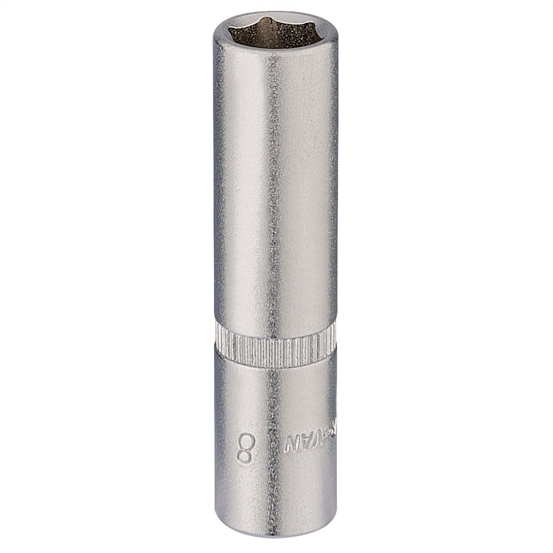 Elora 58728 Deep Socket 1/4" Sq. Dr. 8mm Elora