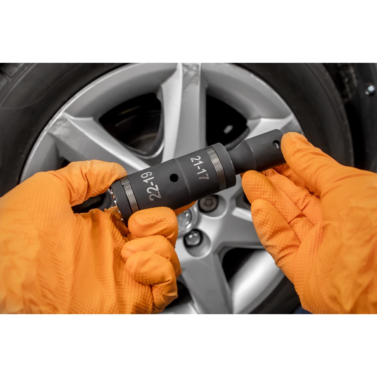 Sealey SX1821 4-in-1 1/2"Sq Drive Impact Socket Set 2pc Sealey