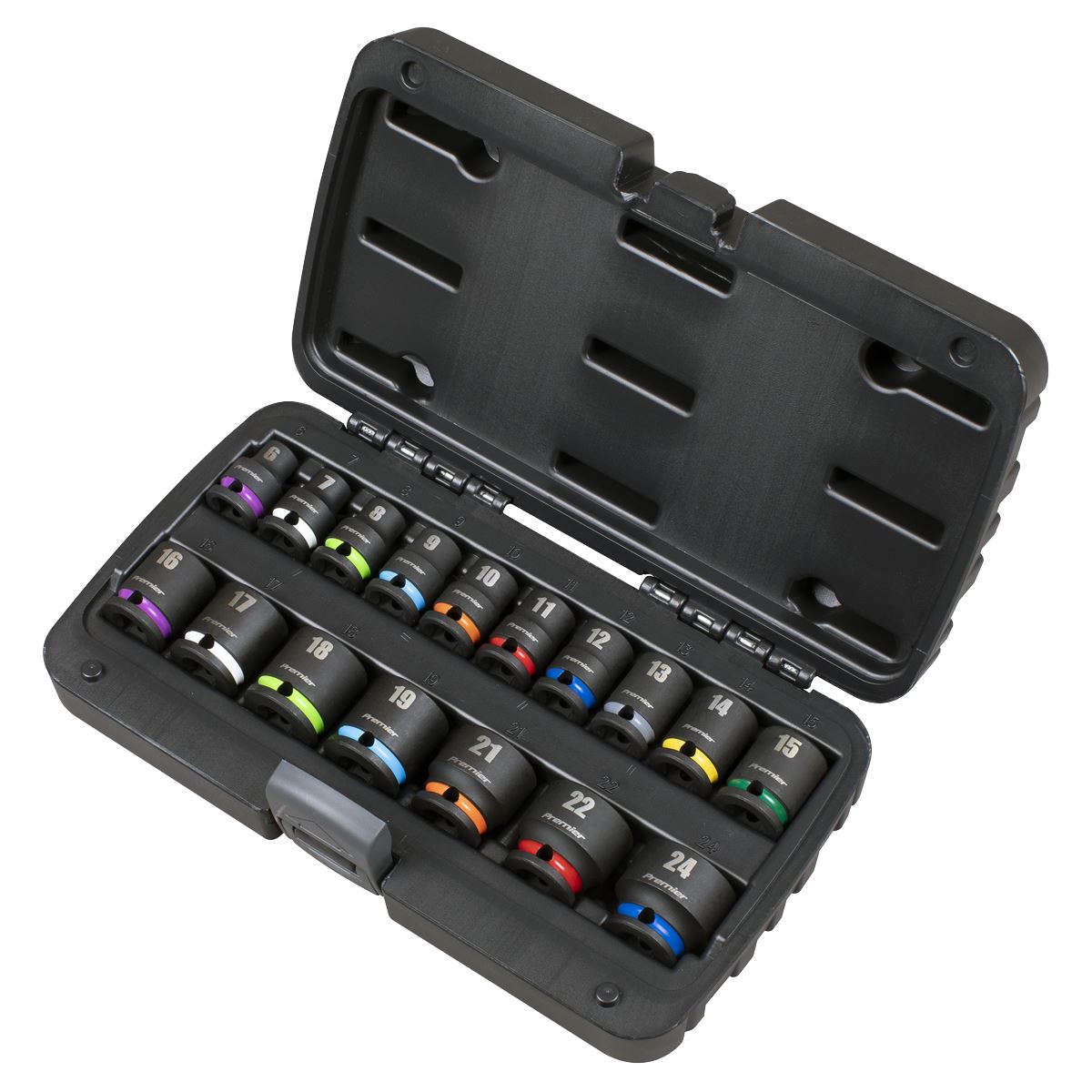 Sealey AK68218 Impact Socket Set 3/8"Sq Drive 17pc Sealey