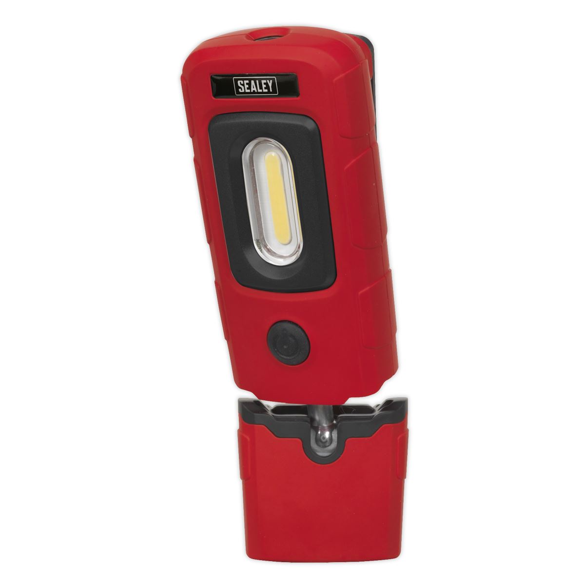 Sealey LED3601R Rechargeable 360° Inspection Light 3W COB & 1W SMD LED Red Lithium-Polymer Sealey
