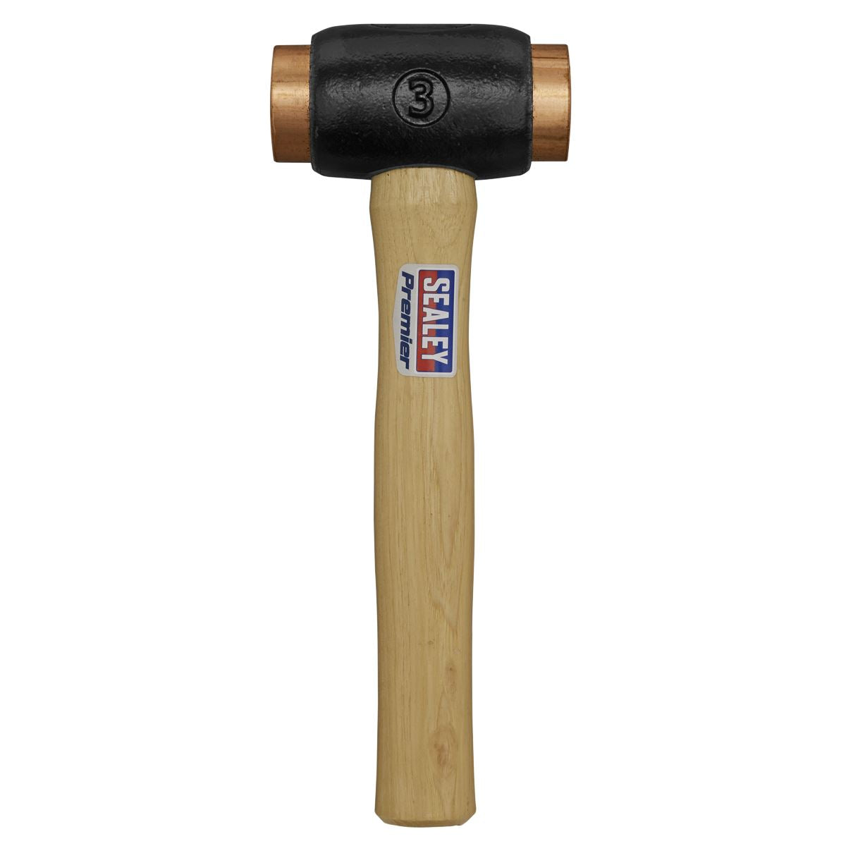 Sealey CFH04 Copper Faced Hammer 4.3lb Hickory Shaft Sealey