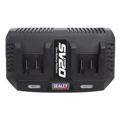 Sealey CP20VMC2 Dual Battery Charger 20V SV20 Series Lithium-ion Sealey