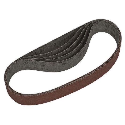 Sealey SB0011 Sanding Belt 30 x 540mm 80Grit Pack of 5 Sealey