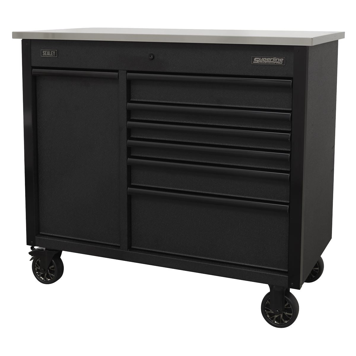 Sealey AP4206BE Mobile Tool Cabinet 1120mm with Power Tool Charging Drawer Sealey