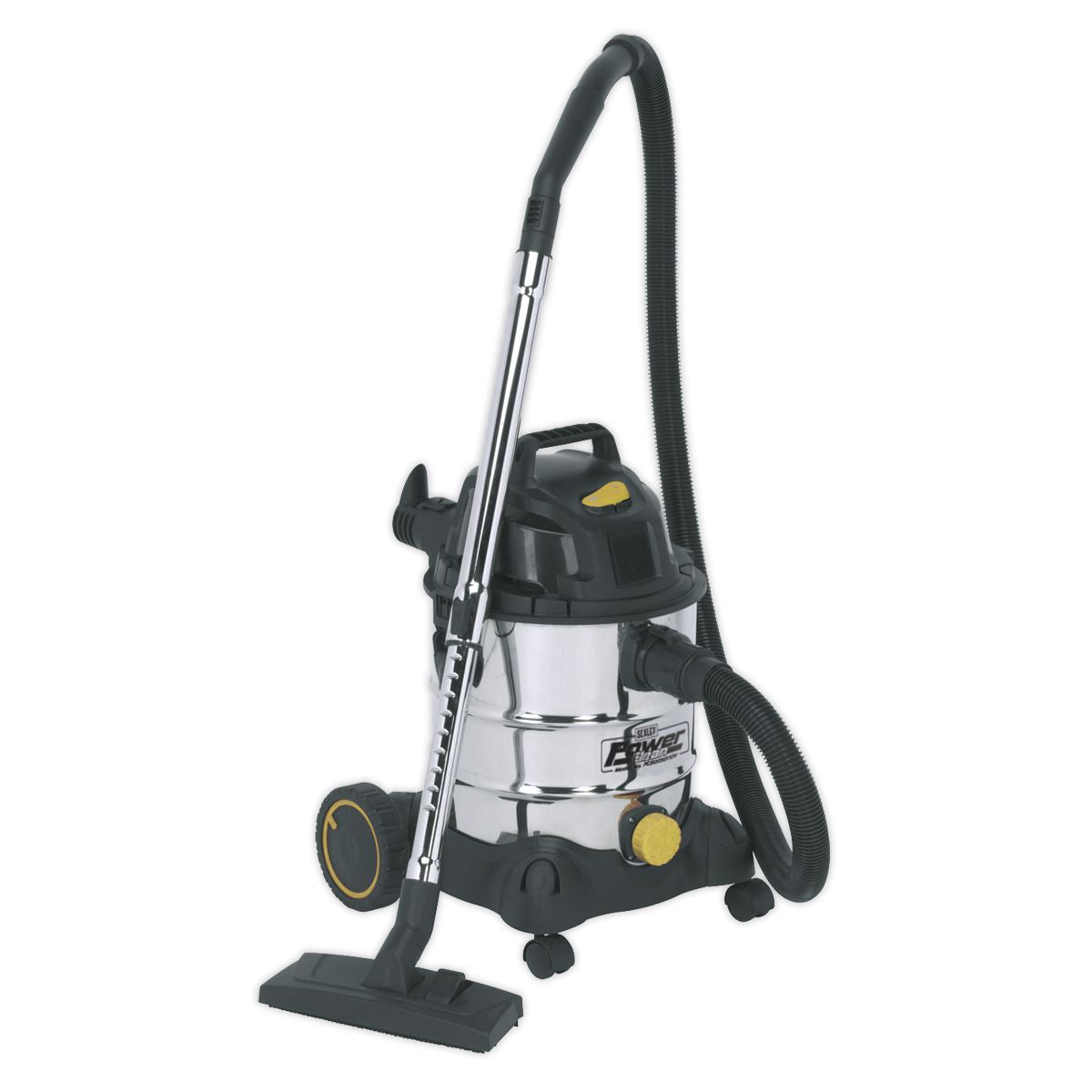 Sealey PC200SD110V Vacuum Cleaner Industrial Wet & Dry 20L 1250W/110V Stainless Drum Sealey
