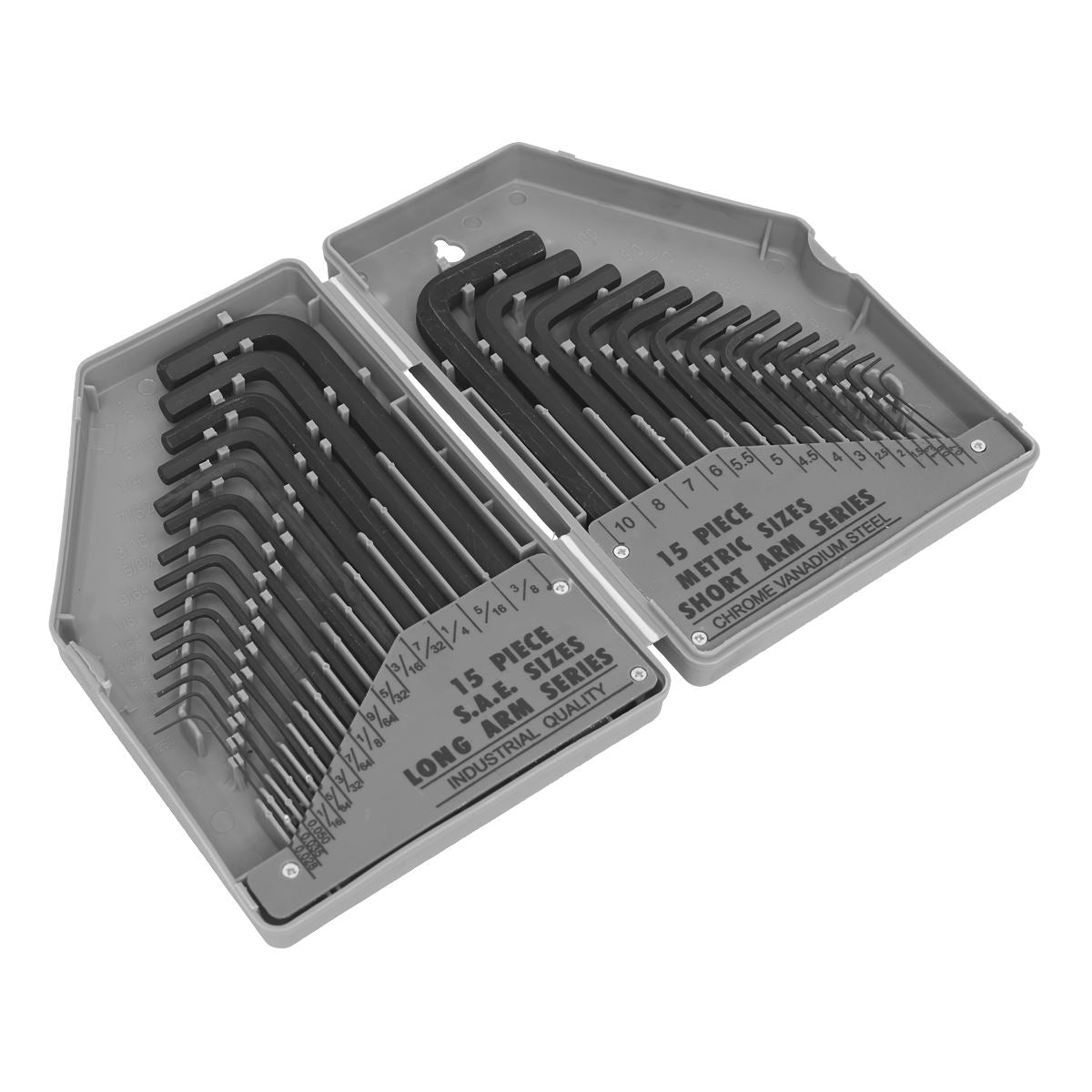 Siegen S0484 Hex Key Set 30pc Long/Short-Arm - Metric/Imperial Siegen