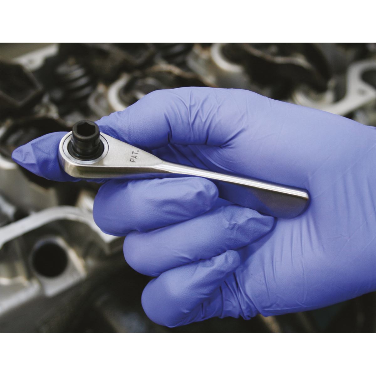 Sealey AK6961 Bit Driver Ratchet Micro 1/4"Hex Stainless Steel Sealey