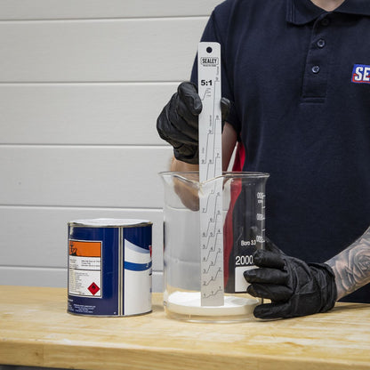 Sealey PA08 Aluminium Paint Measuring Stick 5:1/5:3 Sealey