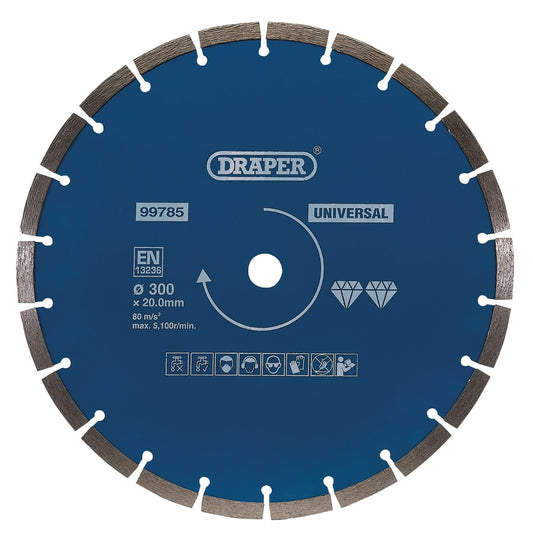 Draper 99785 Segmented Diamond Blade 300mm Draper