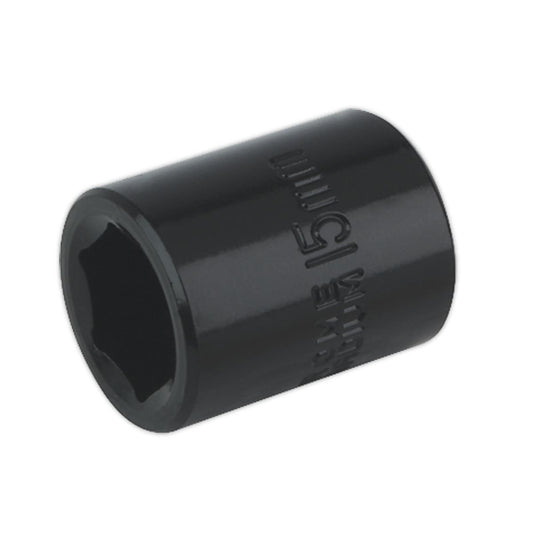 Sealey IS3815 Impact Socket 15mm 3/8"Sq Drive Sealey