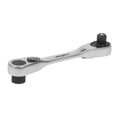 Siegen S01251 Micro Ratchet Bit Driver/Wrench 1/4"Hex  x 1/4"Sq Drive Sealey