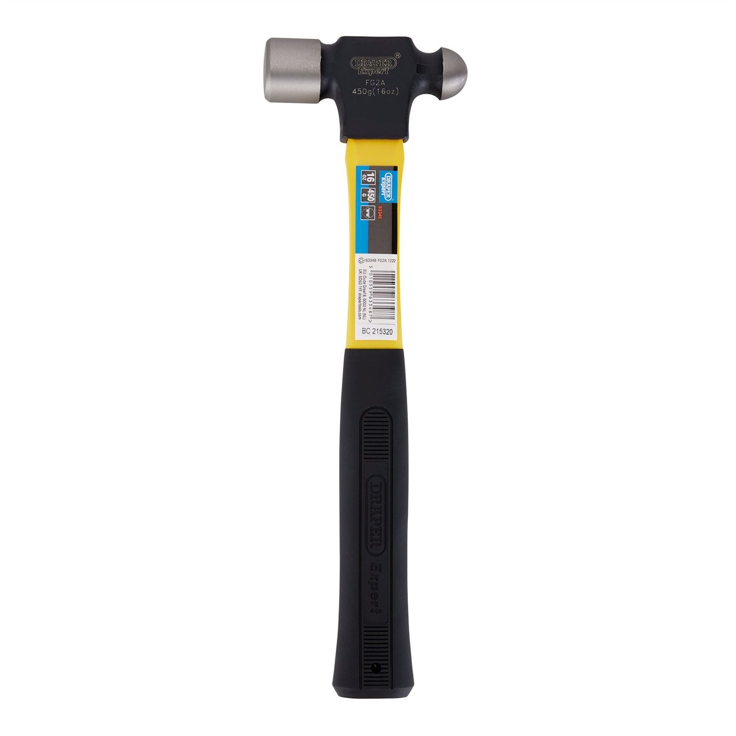 Draper 63348 Expert Ball Pein Hammer with Fibreglass Shaft 450g/16oz Draper