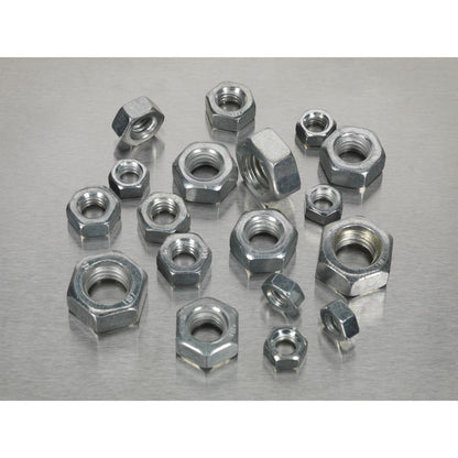 Sealey AB029SN Steel Nut Assortment 320pc 1/4"-1/2"UNF Sealey