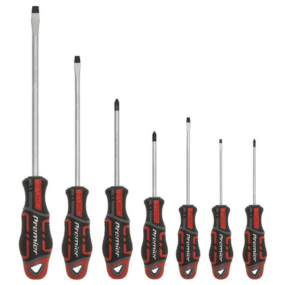 Sealey AK4321 Screwdriver Set 7pc GripMAX® - Red Sealey